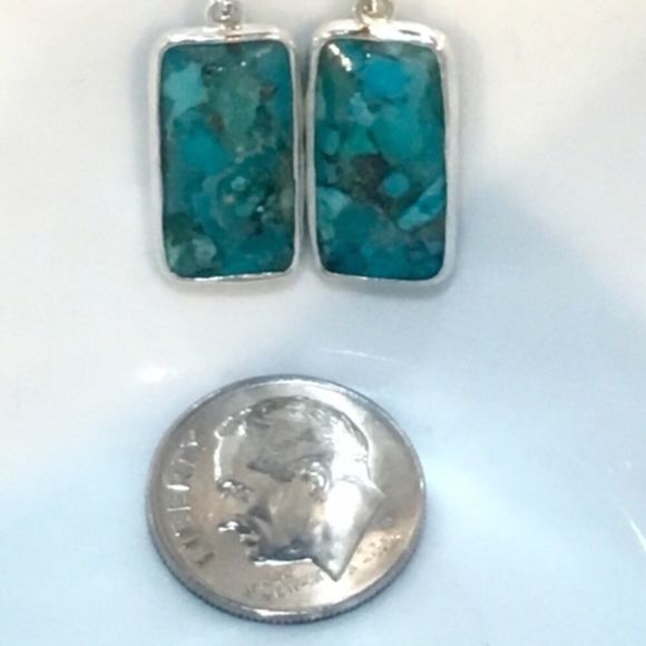 SILPADA OASIS Sterling Silver 925 Turquoise Drop Earrings NIB HTF - Picture 11 of 14